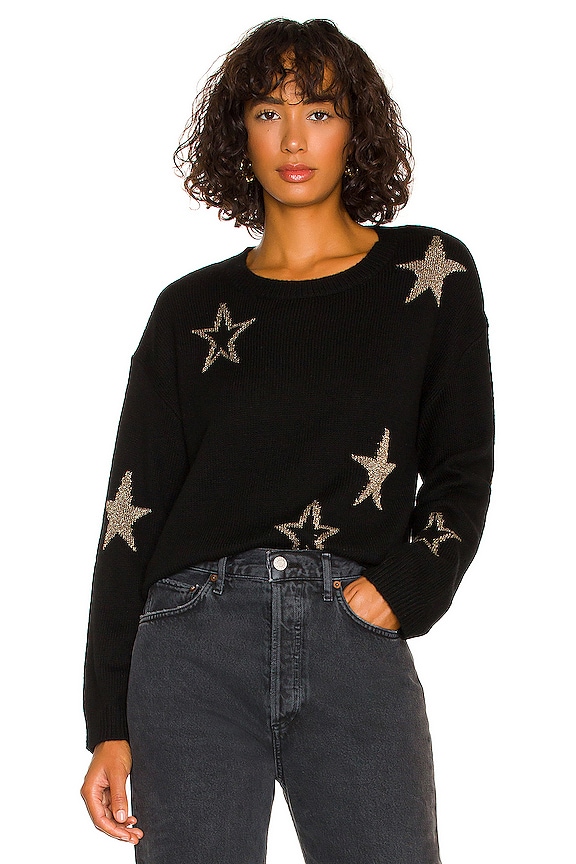 Rails Perci Sweater in Black Gold Stars | REVOLVE