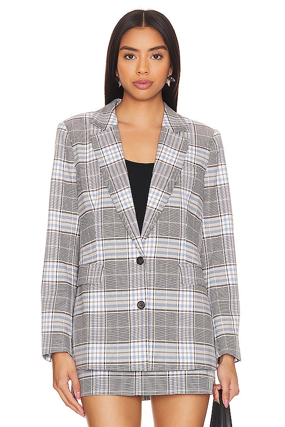 view 2 of 6 Stanton Blazer in Cocoa Sky Check