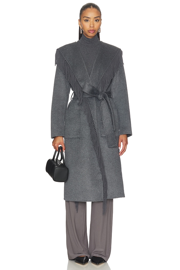view 1 of 4 Arlon Coat in Heather Charcoal