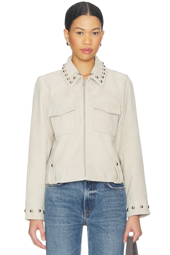 view 2 of 6 Zeta Jacket in Taupe