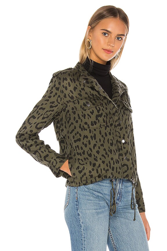 view 2 of 4 Collins Jacket in Green Leopard