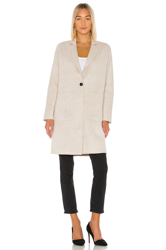 view 2 of 4 EVEREST 울 코트 in Oatmeal