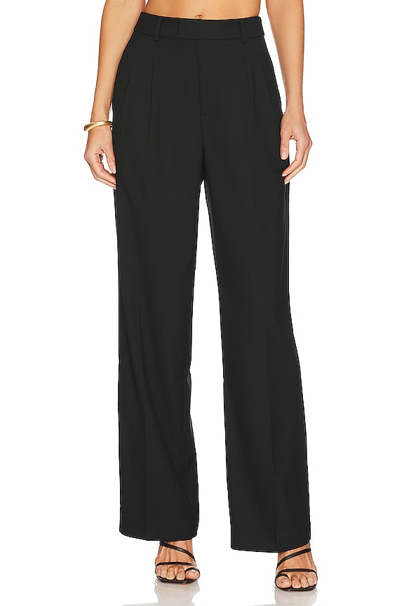 Rails Marnie Straight Pant in Black Twill | REVOLVE