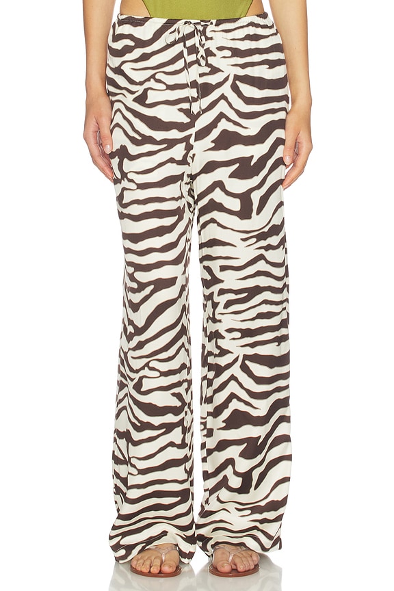 view 1 of 6 PANTALÓN DAMANI in Espresso Zebra