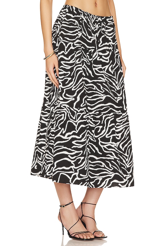view 2 of 4 Mary Midi Skirt in Contour Lines
