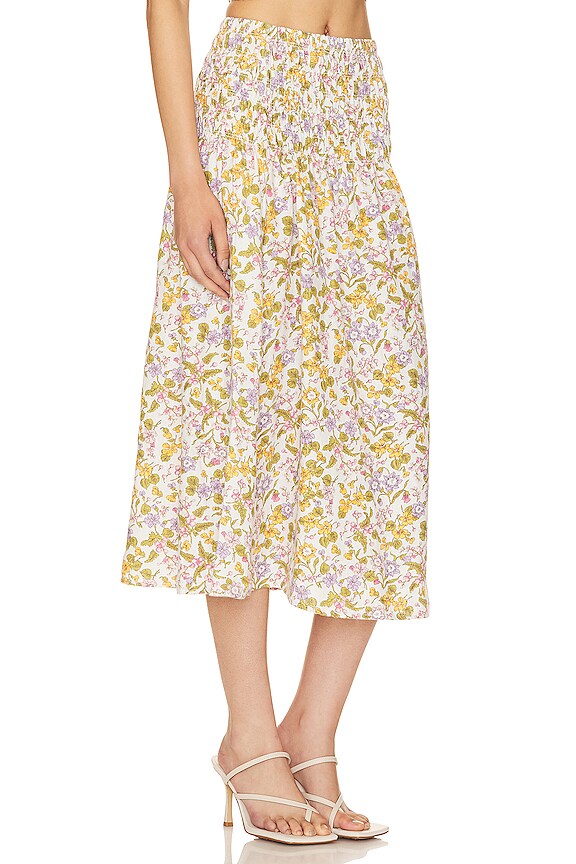view 2 of 4 Selena Midi Skirt in Tansy