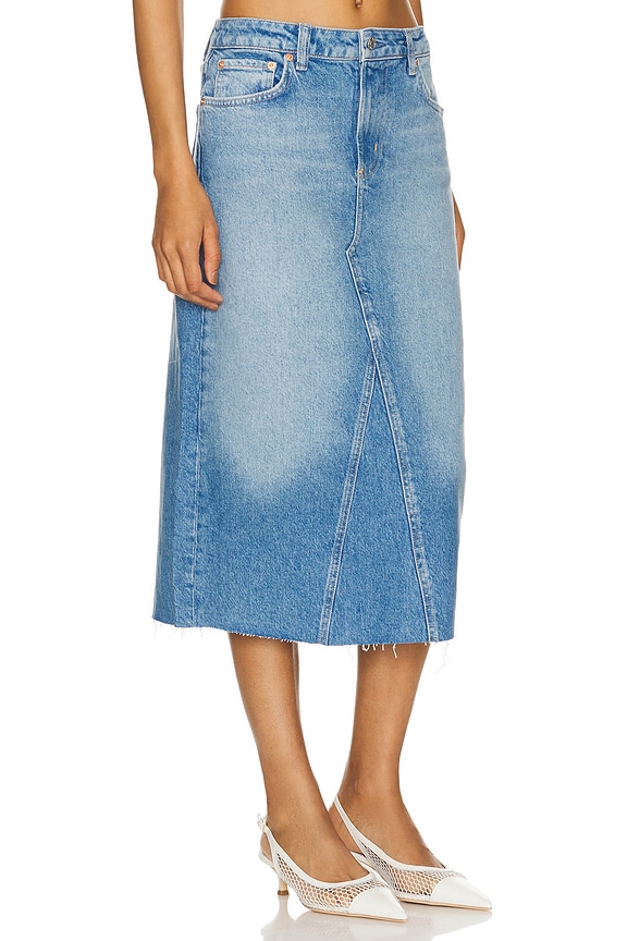 view 2 of 4 Highland Midi Skirt in Baja Blue