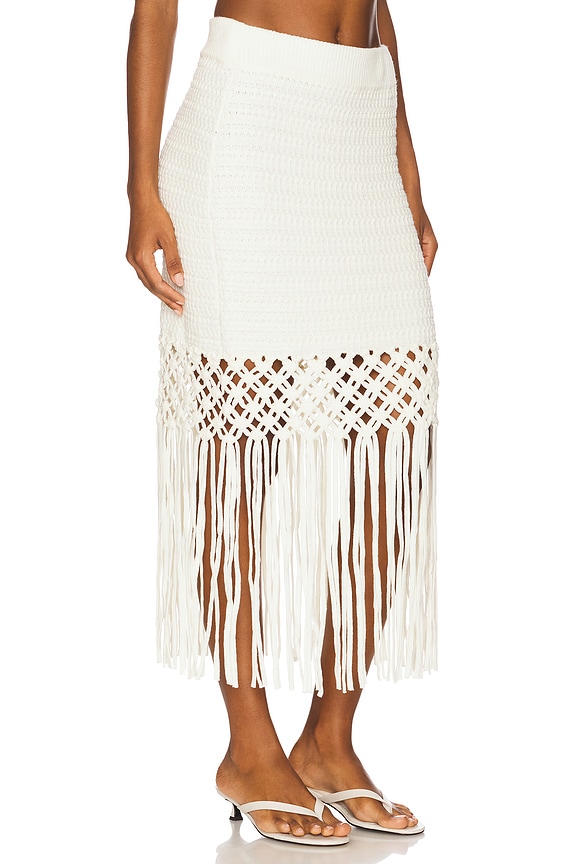 view 2 of 6 Sevilla Skirt in White