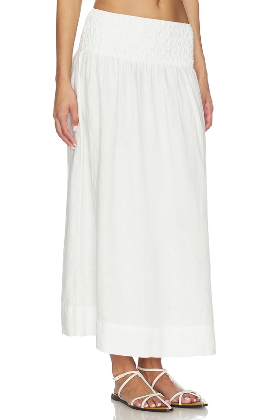 view 2 of 6 Alessa Skirt in White