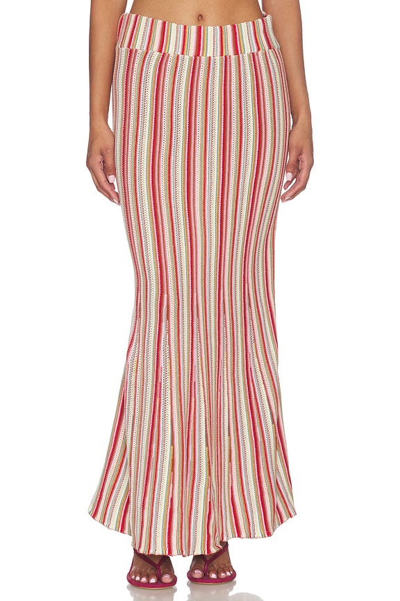 view 1 of 6 FALDA NARI in Havana Stripe
