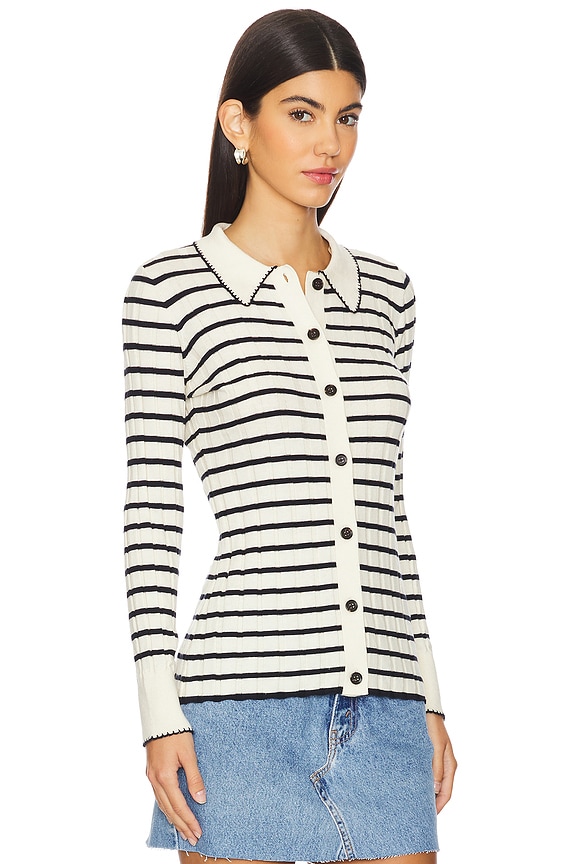 view 2 of 4 AURELIA ストライプトップス in Ivory Navy Stripe