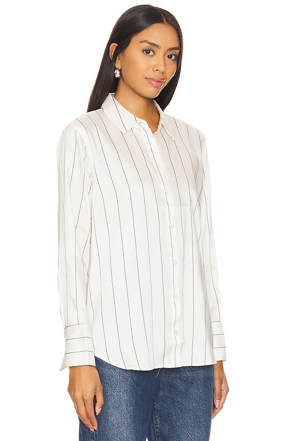 view 2 of 4 SAIGE 버튼업 셔츠 in Brixton Stripe