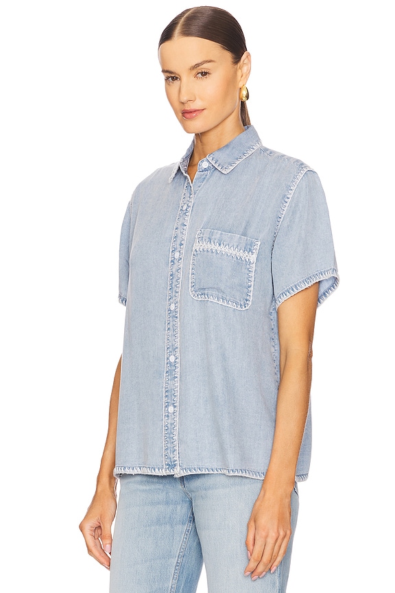 view 2 of 4 Lea Top in Medium Cloud Wash