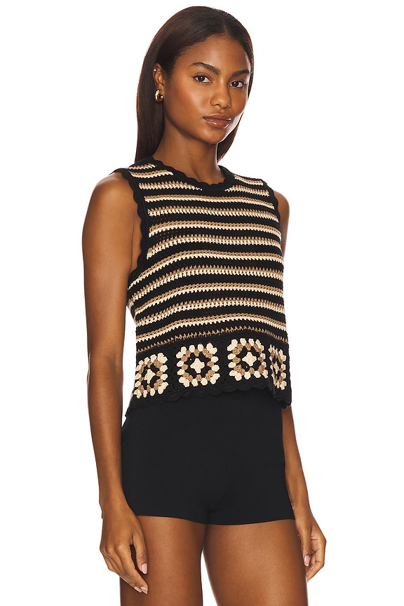 view 2 of 5 Hazel Top in Milos Crochet