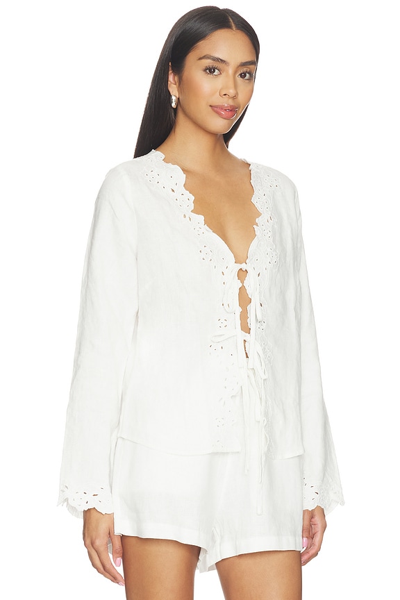 view 2 of 4 Fleur Top in White