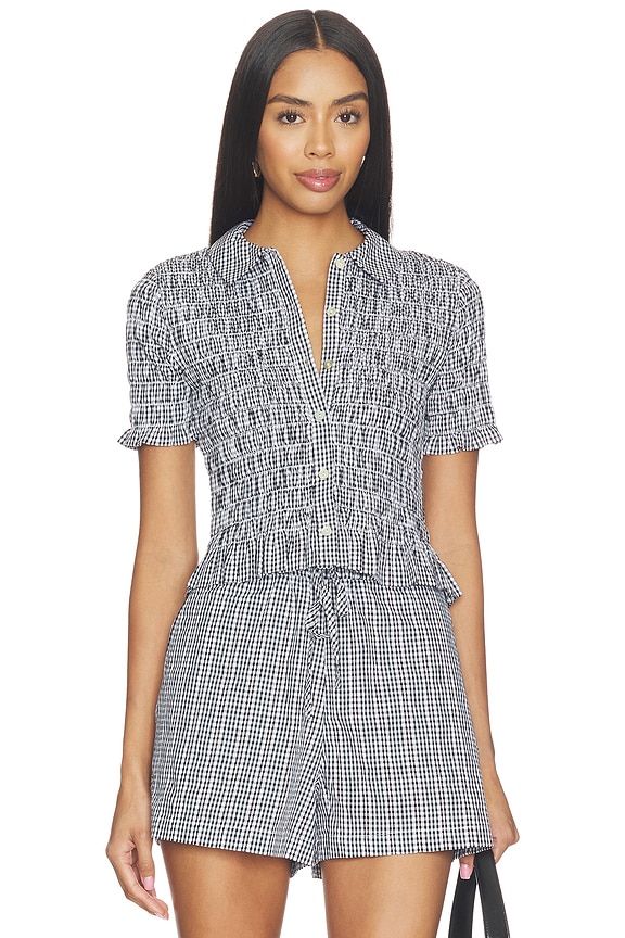 view 1 of 5 Alton Top in Black Gingham