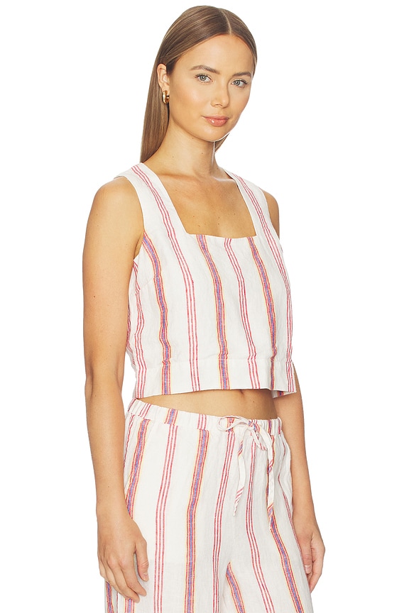 view 2 of 4 X Giadzy Alira Top in Primavera Stripe
