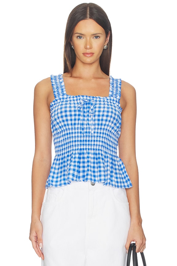 view 1 of 5 x Giadzy Donna Top in Gingham Tomatoes