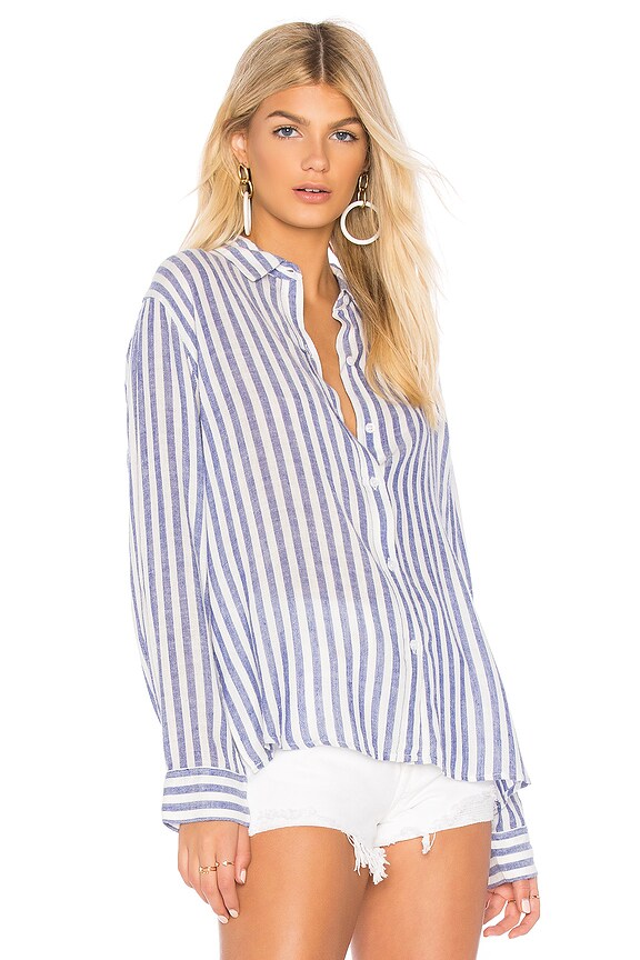 view 2 of 4 Sydney Button Down in Boracay Stripe