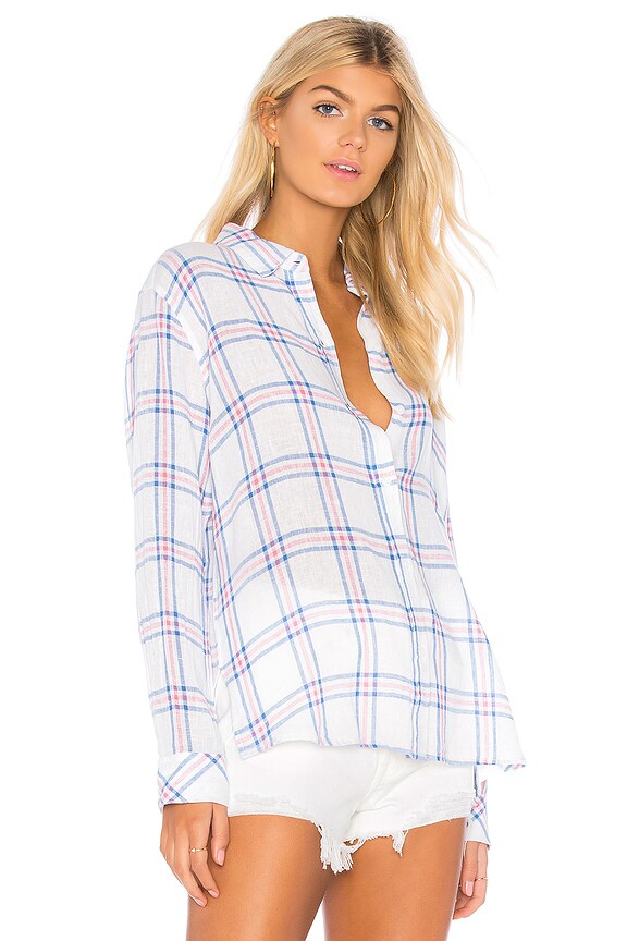 view 2 of 4 SYDNEY 버튼다운 셔츠 in Raspberry Azure White