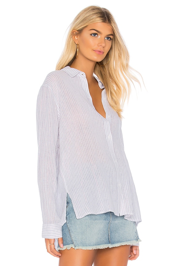 view 2 of 5 Sydney Button Down in Sparkler Stripe