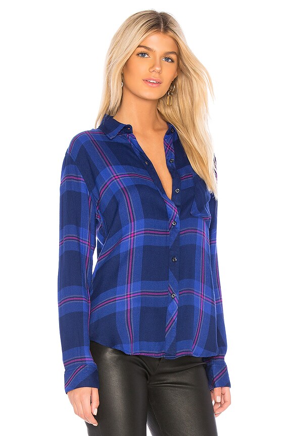 view 2 of 4 Hunter Button Down Shirt in Ultraviolet Magenta