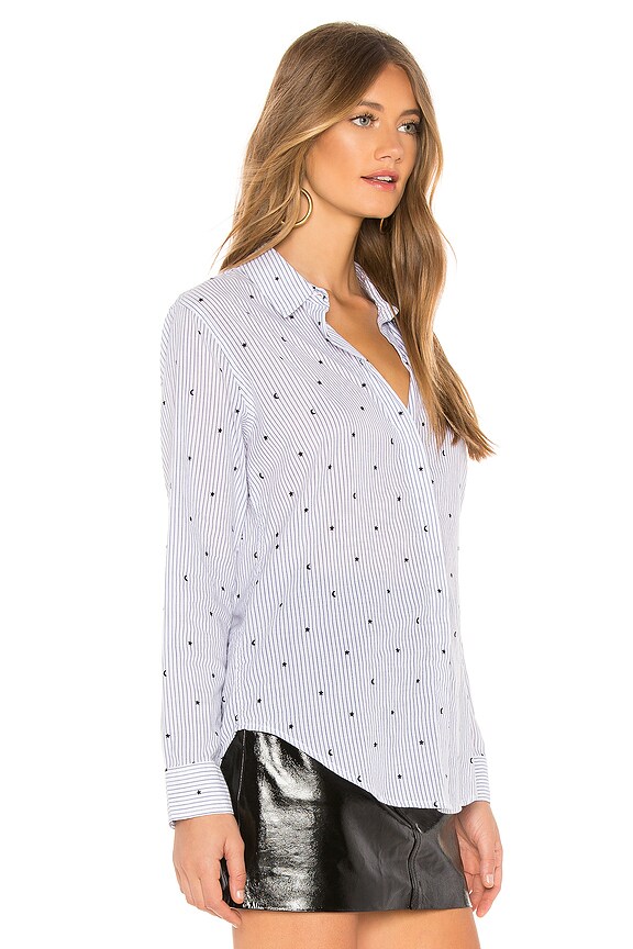 view 2 of 4 TAYLOR ボタンダウン in Flocked Moons & Stars