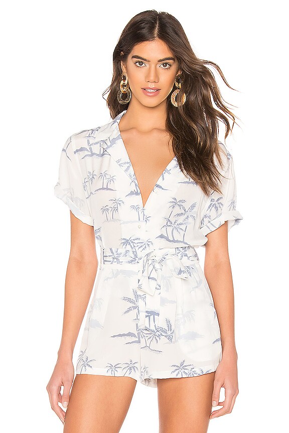 view 2 of 5 Maui Top in Blue Palms