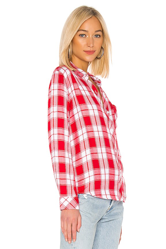 view 2 of 4 HUNTER ボタンダウン in Candy Apple & White