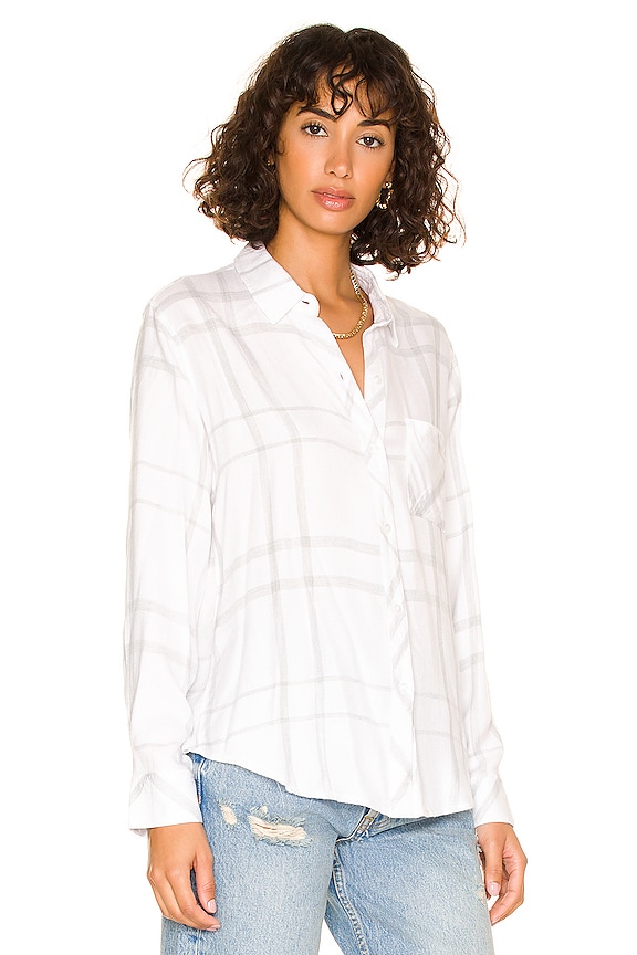 view 2 of 4 Hunter Button Up in White Fog