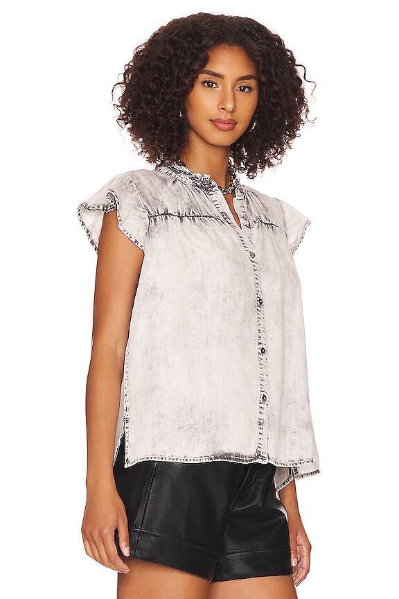 view 2 of 4 Ruthie Top in Charcoal Cloud Wash