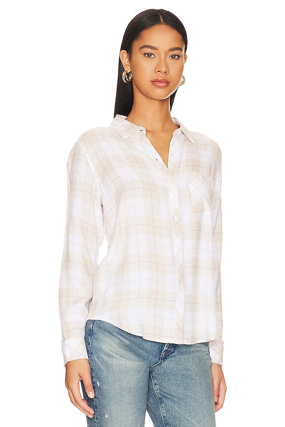 view 2 of 4 HUNTER 버튼다운 탑 in White Almond