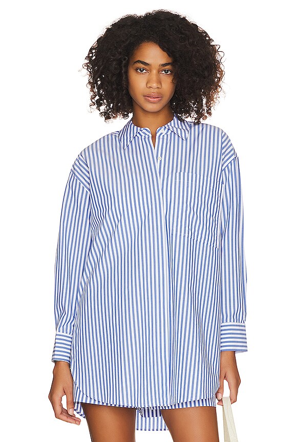 view 2 of 5 JOEY ボタンアップシャツ in Rivera Stripe