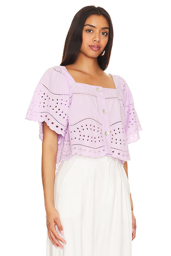 view 2 of 4 ТОП KIT in Orchid Eyelet Embroidery