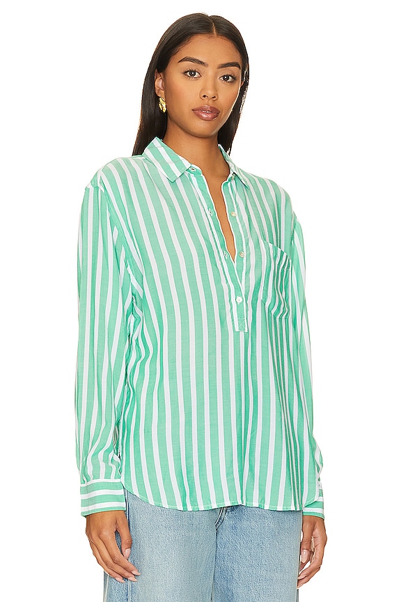 view 2 of 4 Bella Top in Clover Stripe