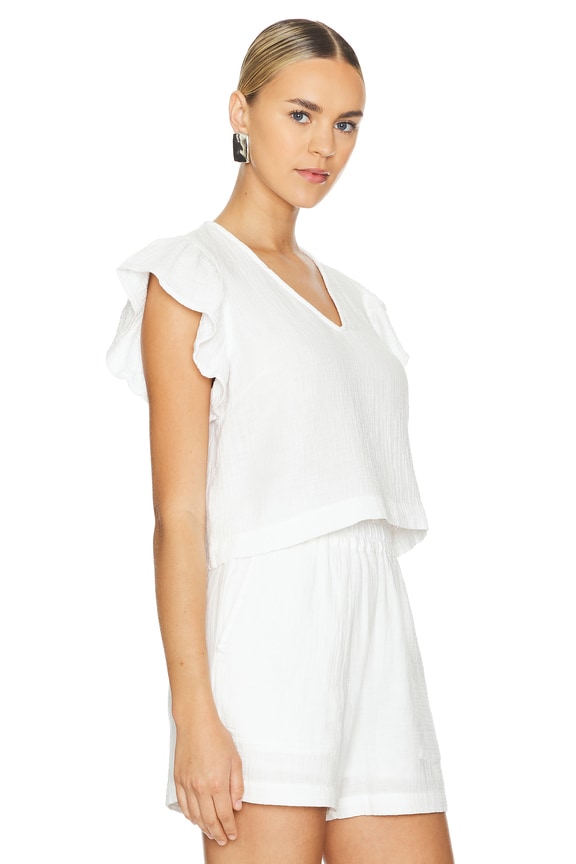 view 2 of 4 MILEY 탑 in White