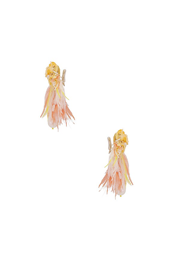 view 2 of 3 BOUCLES D'OREILLES LUCY in Peach