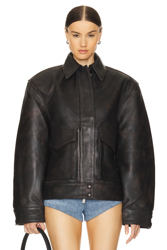 view 2 of 5 КУРТКА БОМБЕР in Chestnut