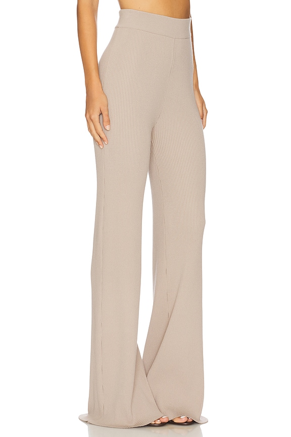 view 2 of 6 PANTALON MAILLE CÔTELÉE in Oatmeal