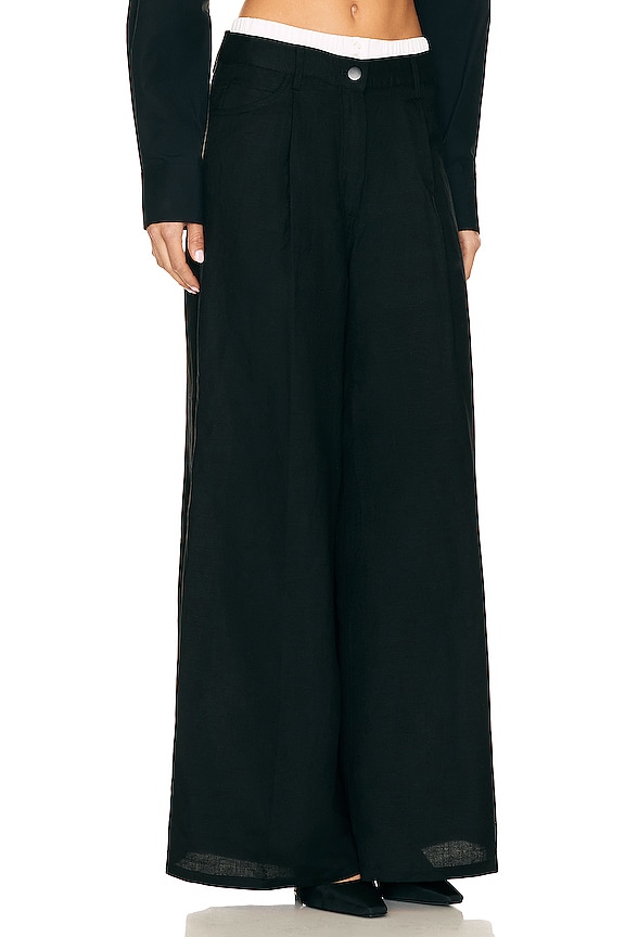 view 2 of 4 Wide Suiting Pant in Black