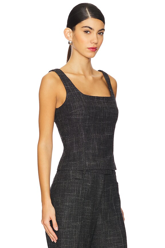 view 2 of 5 Suiting Top in Black Combo