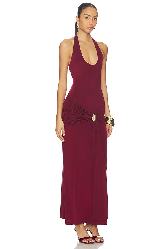 view 2 of 4 Julietta Halter Dress in Sangria