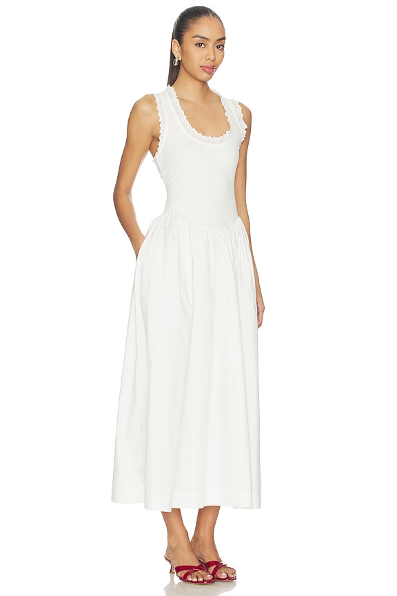 view 2 of 3 Lucy Rib Maxi Dress in White