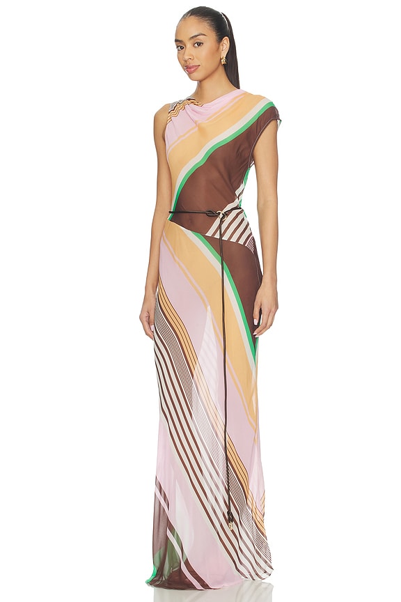 view 2 of 3 Capri Maxi Dress in Tango Stripe