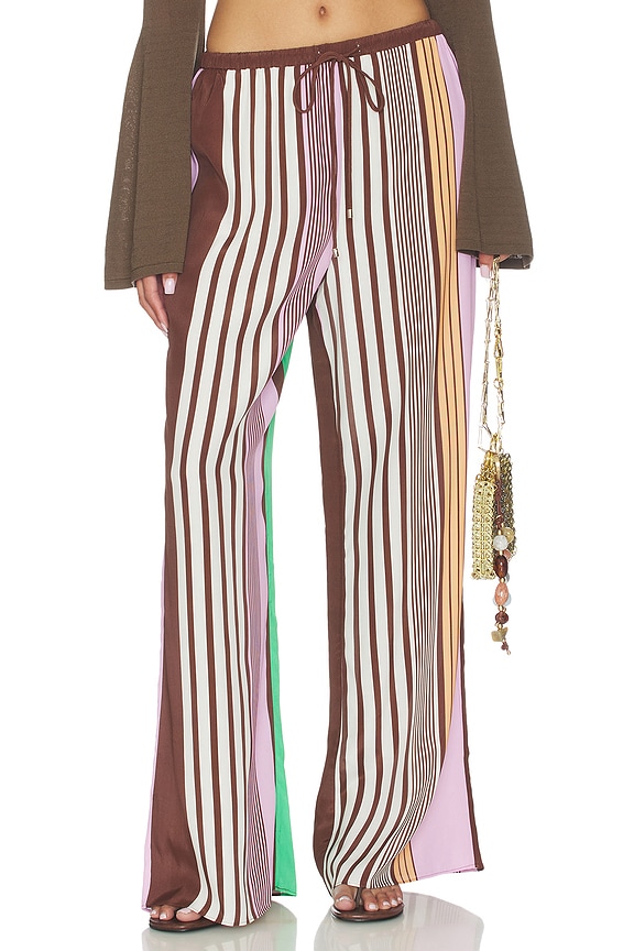 view 1 of 7 Miles Pant in Tango Stripe