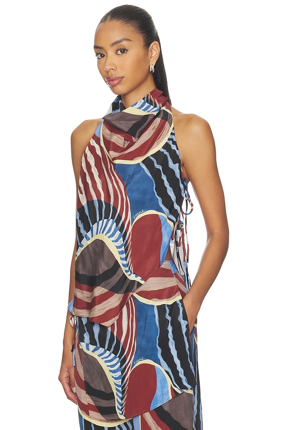 view 2 of 4 Agave Halter Top in Nautica