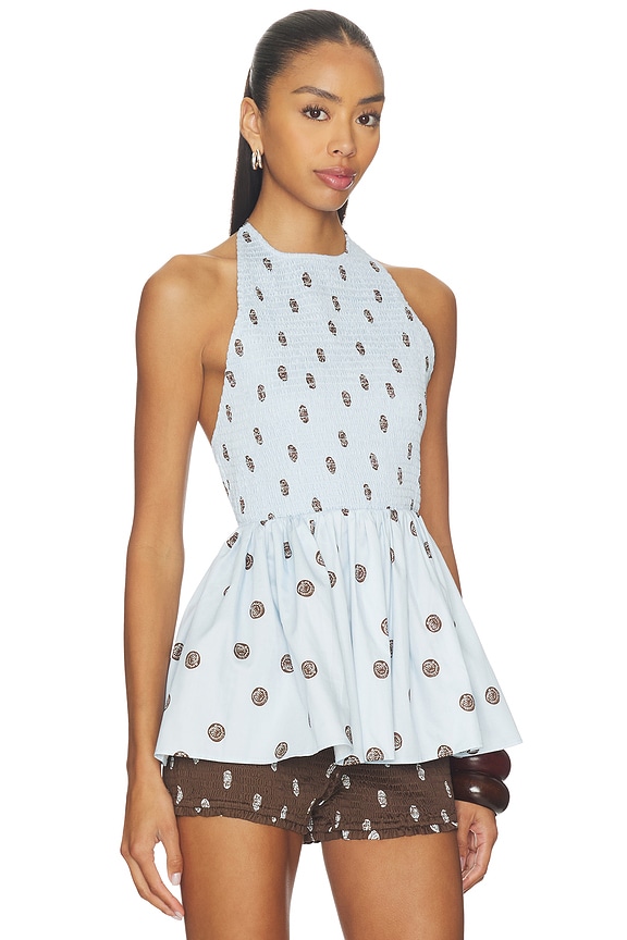 view 2 of 4 Wren Halter Top in Sea Belle