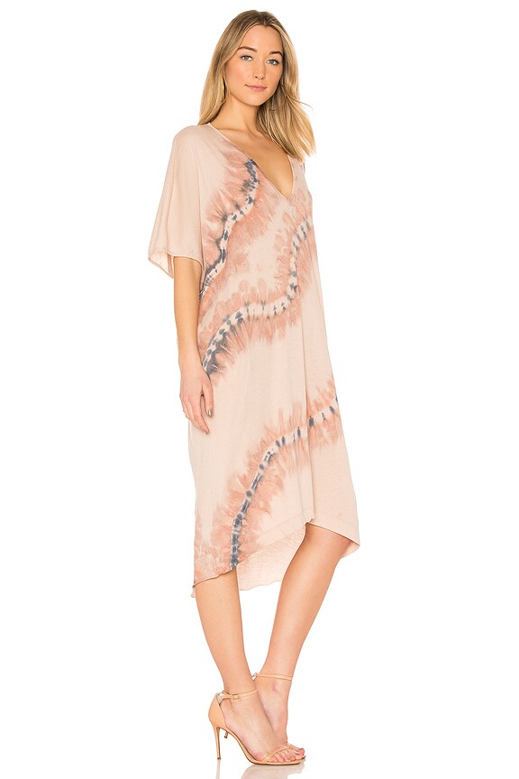 view 2 of 3 ROBE V NECK in Nude Tie Dye