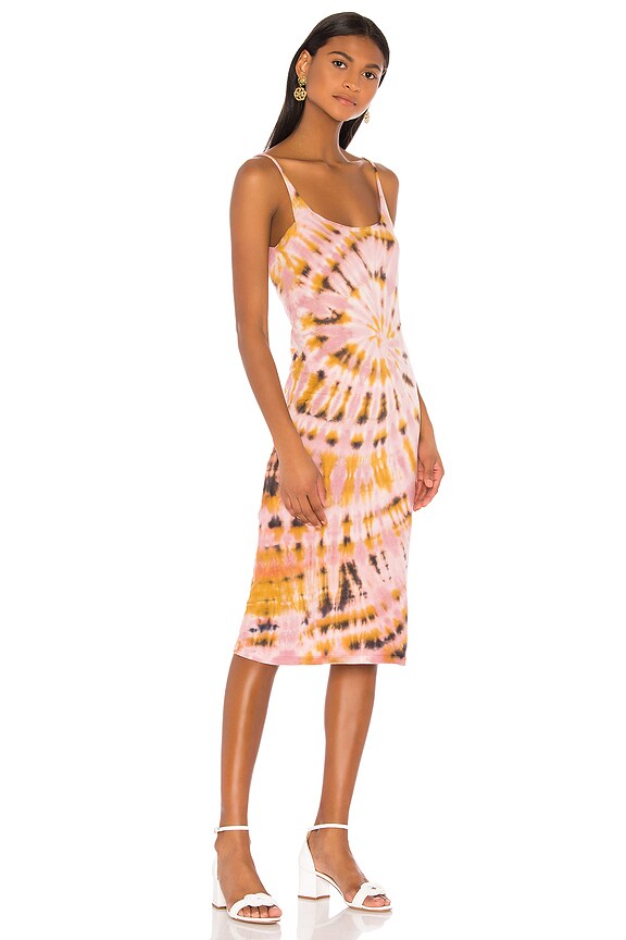 view 2 of 3 ROBE SANS MANCHES in Pink Sunrise Tie Dye