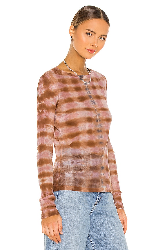 view 2 of 4 Long Sleeve Mesh Top in Tiger